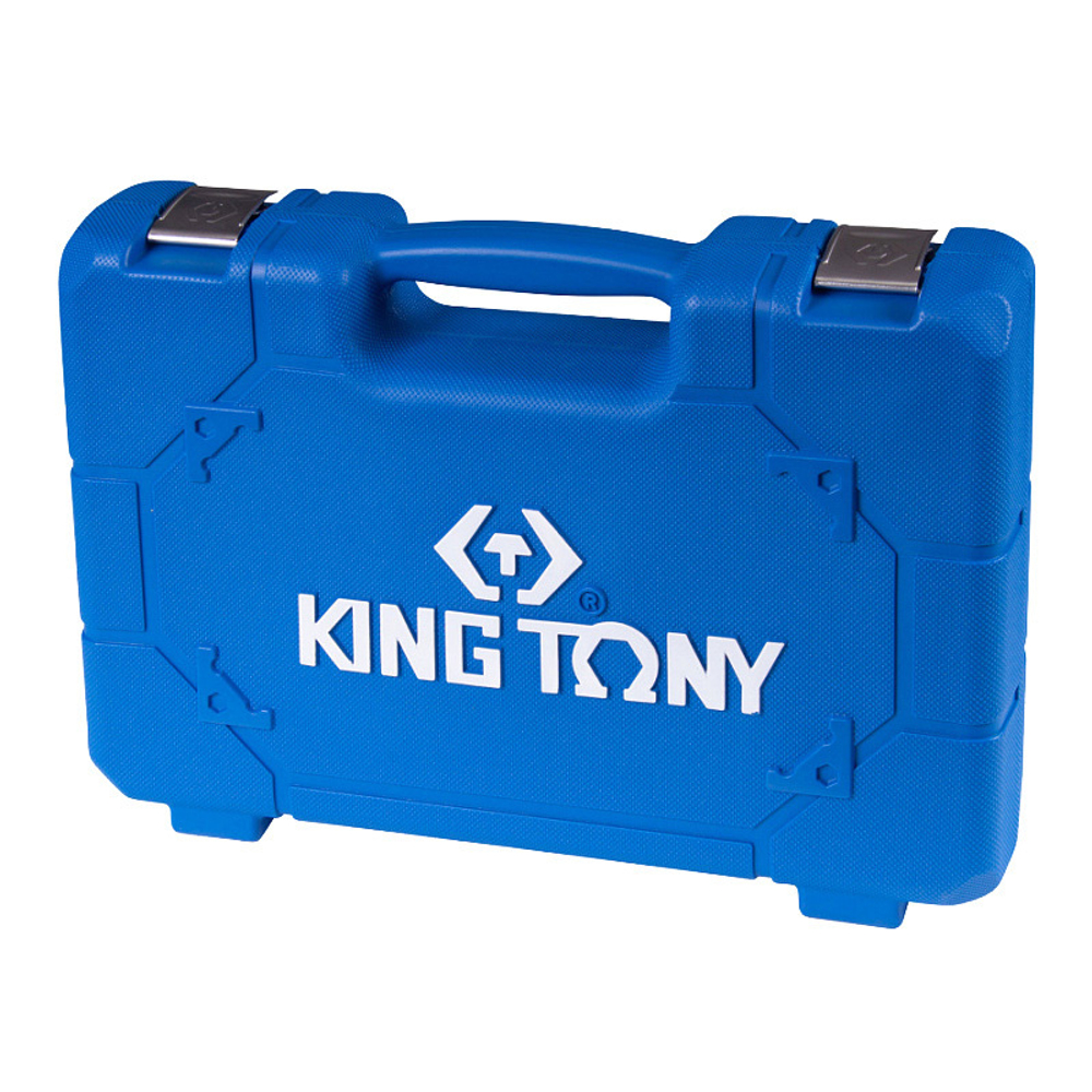 KING TONY (44106AMP01) Гайковерт пневматический ударный 1/2", 881 Нм, с комплектом головок, 17 предметов