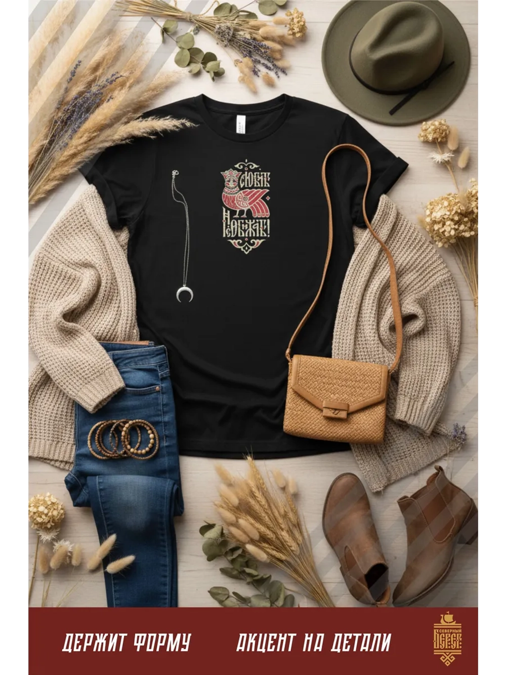 Футболка оверсайз с вышивкой Любить не обижать