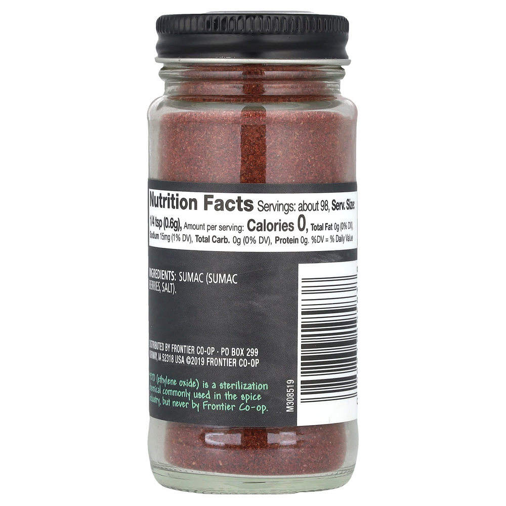 Frontier Co-op, Сумах молотый, 59 г (2,1 унции)