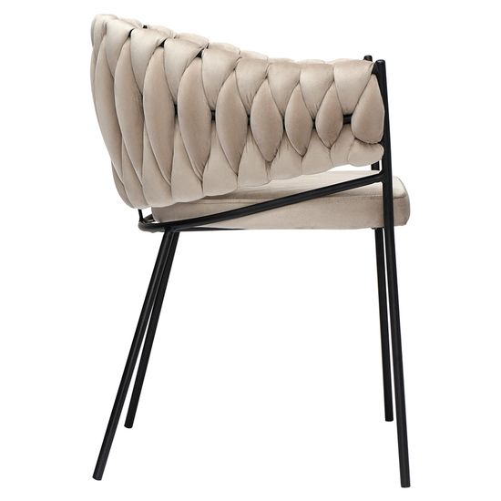 Кресло lind, велюр, бежевое