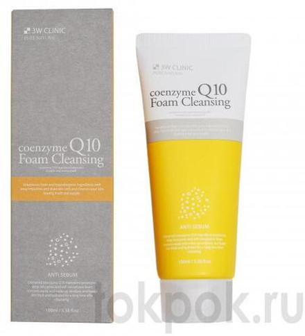 Пенка для умывания 3W Clinic Coenzyme Q10 foam Cleansing, 100 мл
