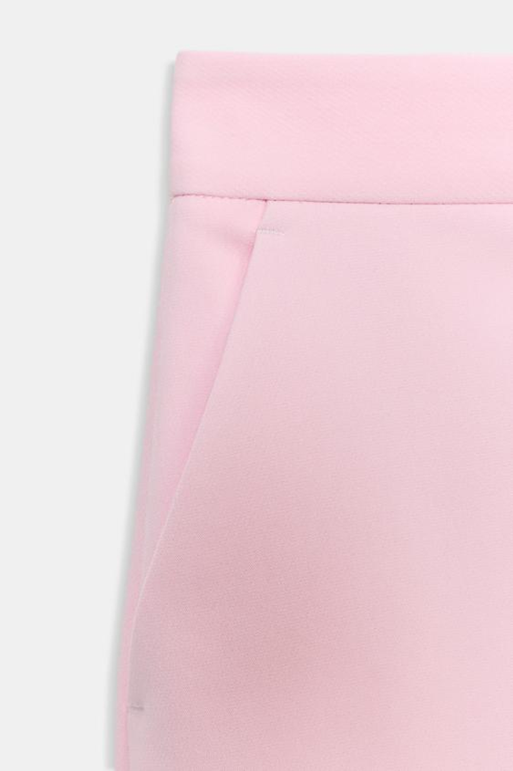 ZARA БРЮКИ ПРЯМОГО КРОЯ С НИЗКОЙ ПОСАДКОЙ, РОЗОВЫЙ