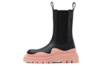Bottega Veneta Tire Chelsea Boots Women"s Black Pink
