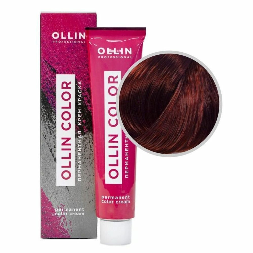 OLLIN COLOR 5/4 светлый шатен медный 60мл Перманентная крем-краска для волос