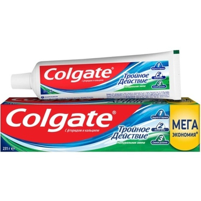 Colgate Зубная паста,Тройное действие,Натуральная мята 150мл.