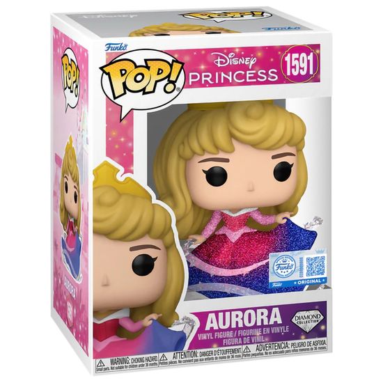 Фигурка Funko POP! Disney Sleeping Beauty Aurora (DGLT) (Exc) (1591) 82113 / Фигурка Фанко ПОП! по мотивам мультфильма "Спящая Красавица", Аврора
