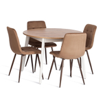 Стул CHILLY (mod. JSC-220) Велюр/металл , 44,5х52,5х88 см, Brown (коричневый) HLR11 / орех