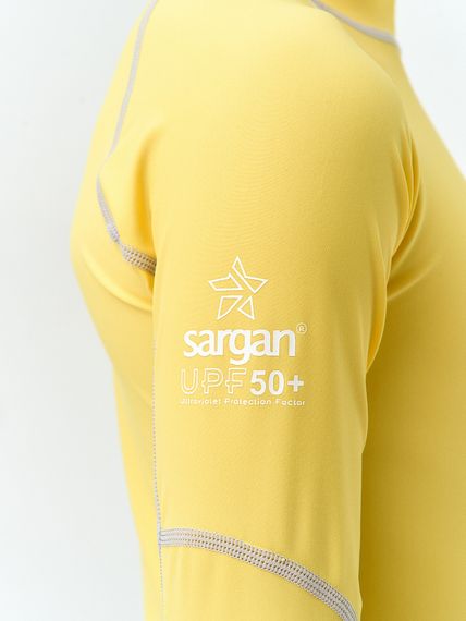 Футболка рашгард лонгслив Sargan Агидель UPF 50+  детская желтая