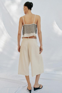 ZARA ДЛИННЫЕ БЕРМУДЫ С РЕМНЕМ, СВЕТЛО-БЕЖЕВЫЙ