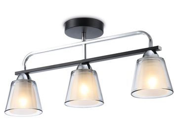 Светильник потолочный 3*Е27 TR303235/3 BK/CH/SM/FR чёрный/хром/дымчатый/белый матовый Traditional Modern Ambrella