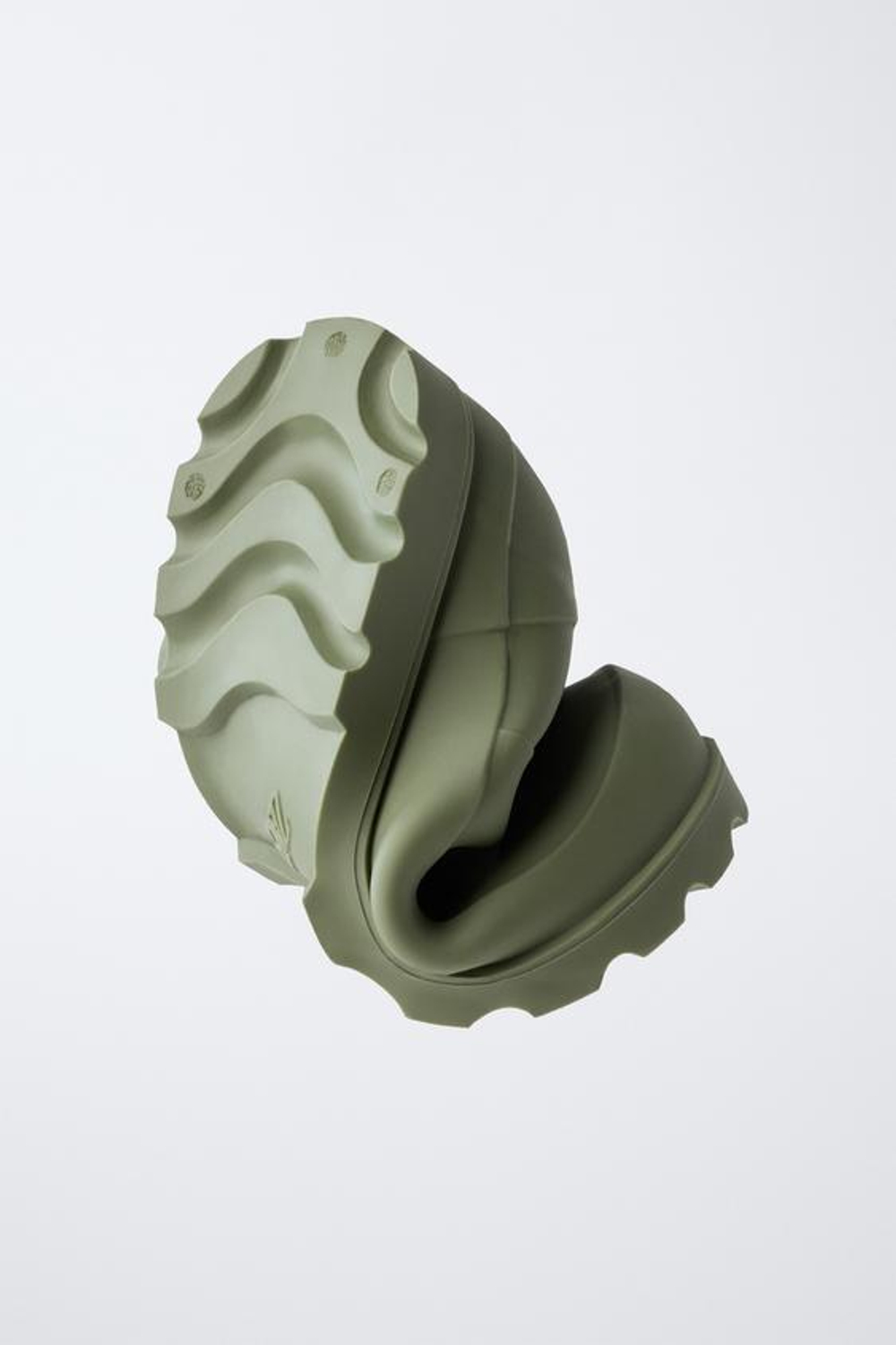 ZARA РЕЗИНОВЫЕ САПОГИ, ЗЕЛЕНЫЙ