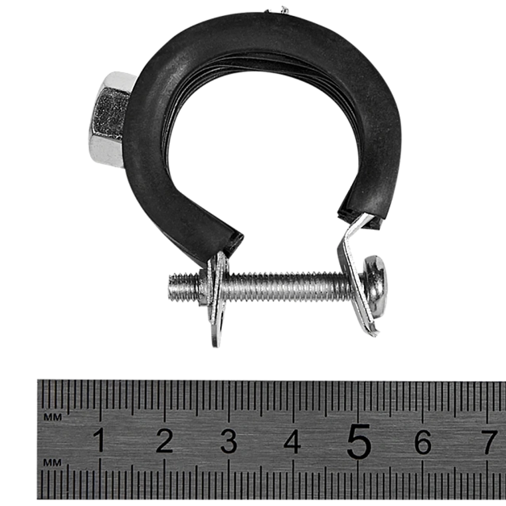Хомут для труб одновинтовой STOUT - 3/4" (25-29 мм, с гайкой М8)
