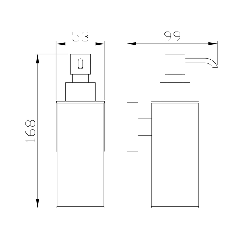 Дозатор мыла WONZON & WOGHAND POLO, Брашированный никель (WW-8932-BN)