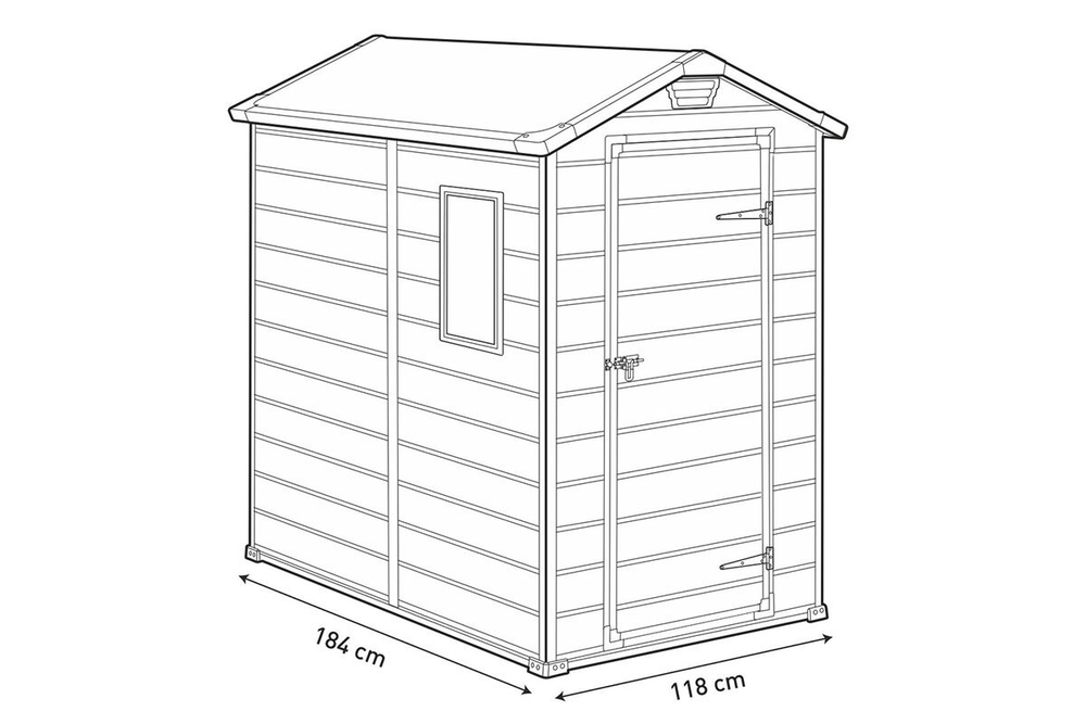 Сарай пластиковый Manor 4*6