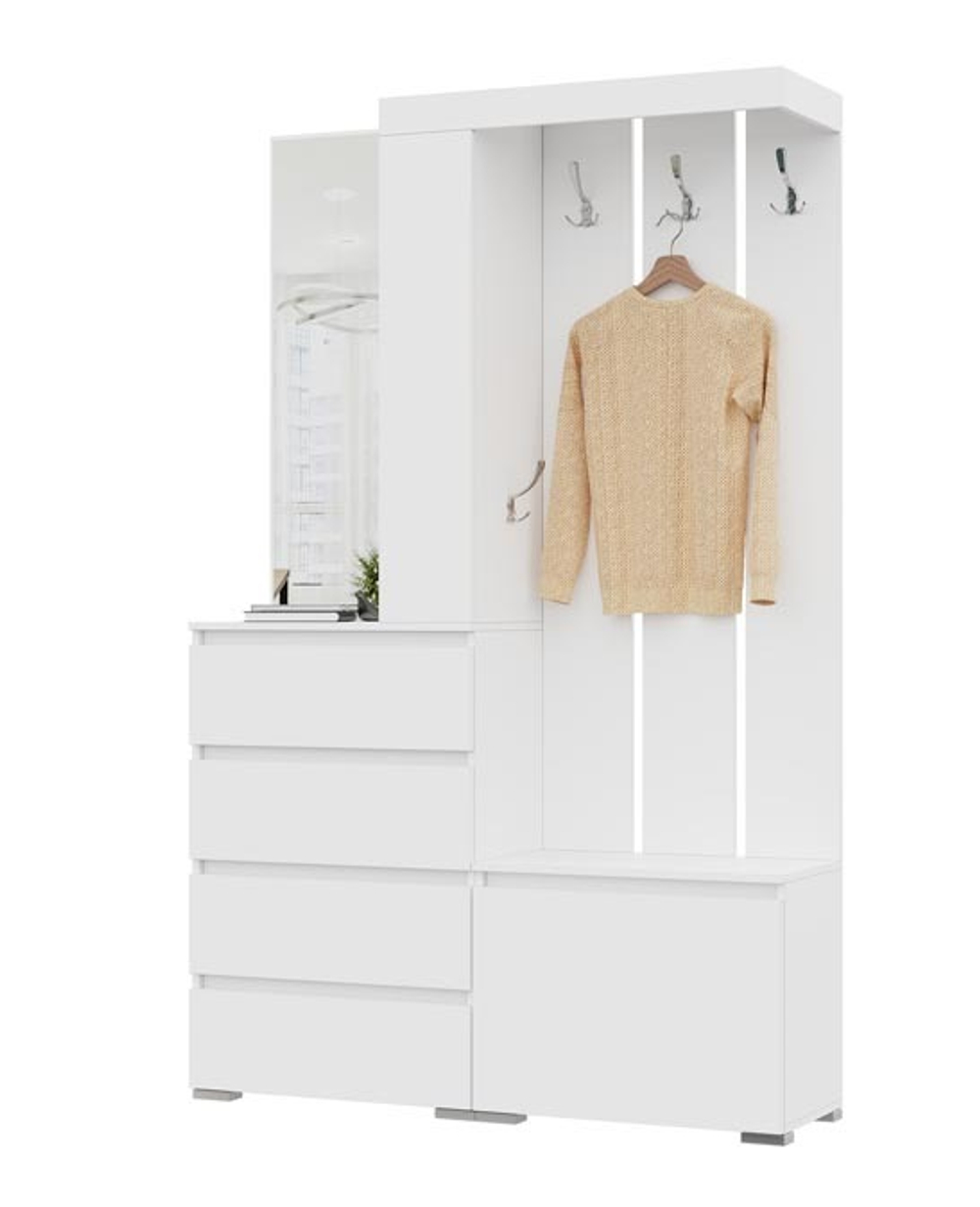 Хелен ПР 01 Прихожая Белый / Белый