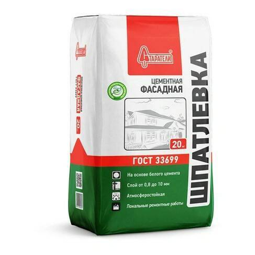Старатели Шпатлевка цементная ФАСАДНАЯ 20кг(77шт/под)