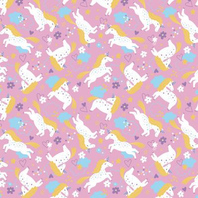 Единороги на розовом