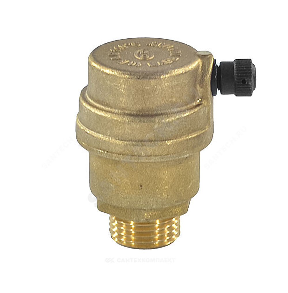 Воздухоотводчик автоматический латунь 500 Ду 15 Ру10 G1/2" НР прямой OR 0500.015