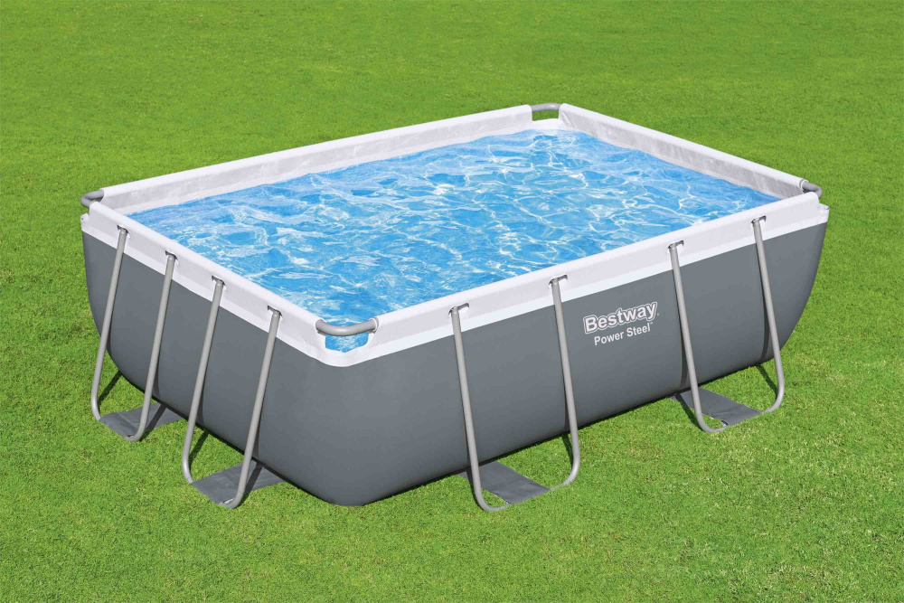 Каркасный прямоугольный бассейн Bestway 282х196х84 см + фильтр-насос 1249 л/ч (56629 BW)