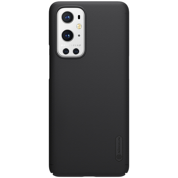 Тонкий чехол черного цвета от Nillkin для OnePlus 9 Pro, серия Super Frosted Shield