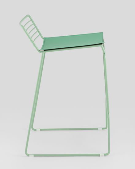 Стул полубарный Hero зеленый с подушкой