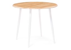 Деревянный стол Абилин 90х76 дуб вотан / белый матовый