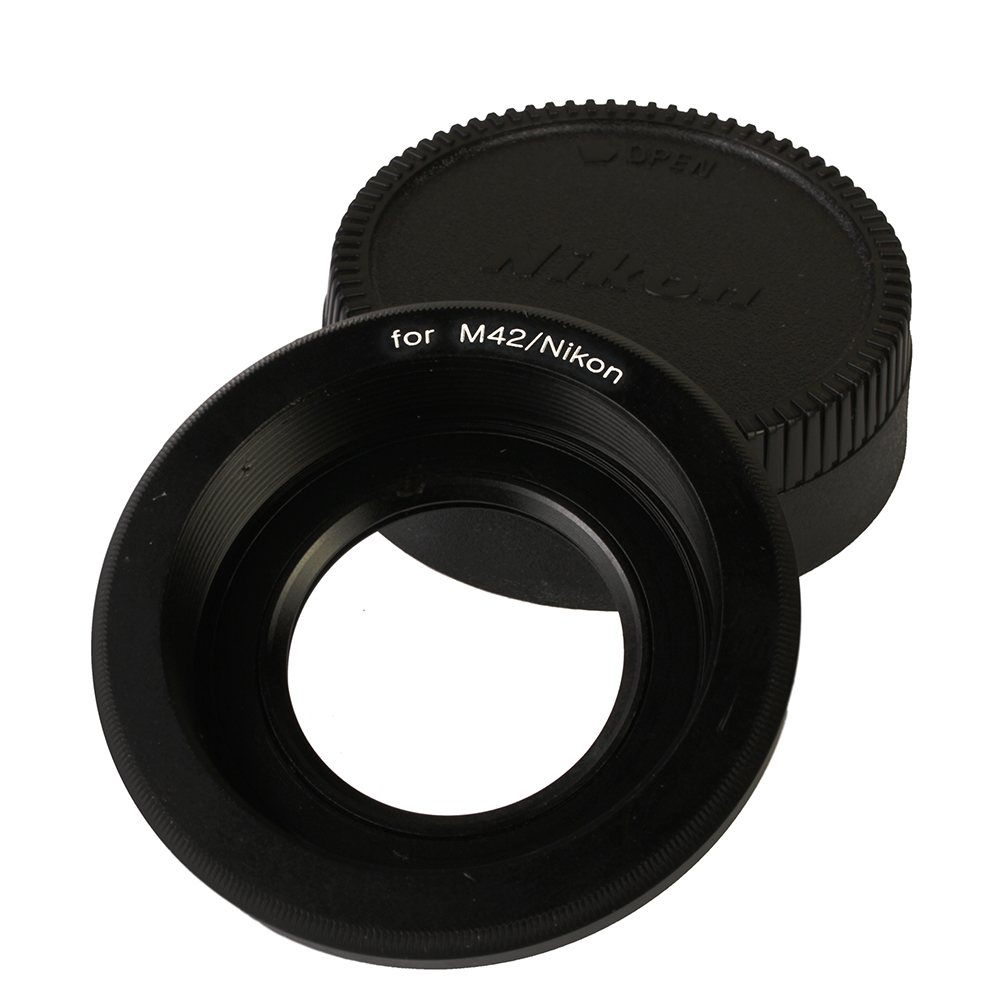 Кольцо переходное M42 на Nikon с линзой