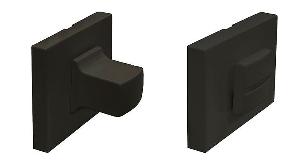 Завертка WC ProfilDoors на розетке RO80 черный матовый