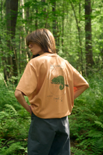 Футболка Nothomme Mountain Wild 5A AntiBacterial T-Shirt «Peach Tangerine"
