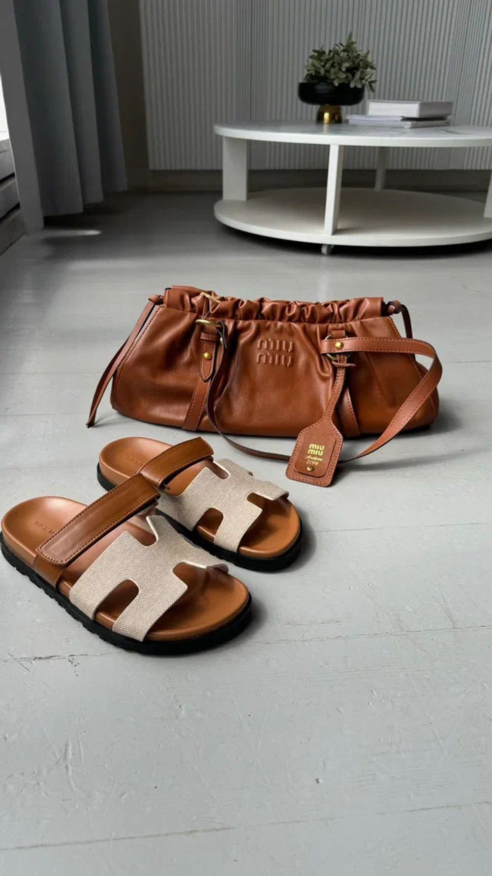 Сумка miu miu коричневая