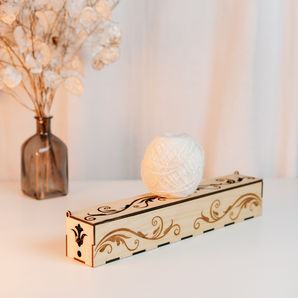 Деревянный Органайзер, короб, футляр для веретена 330 мм. OV15