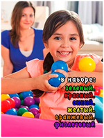 Intex 49602, Пластиковые мячи 6.5см, 100шт для игровых центров, от 2 лет