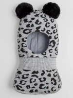 Шапка шлем детская зимняя вязаная