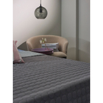 Покрывало стеганое solid dots серого цвета из коллекции essential, 230х250 см