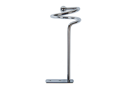 Штородержатель спираль серебро глянец