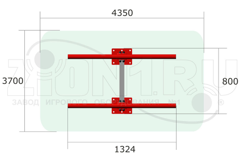Уличный тренажер «Брусья для отжиманий»