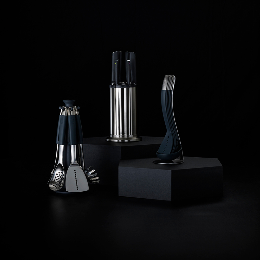 Набор кухонных инструментов на подставке nest 100, нержавеющая сталь, 5 пред.