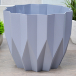 Кашпо Геометрия 5,8л, серый жемчуг