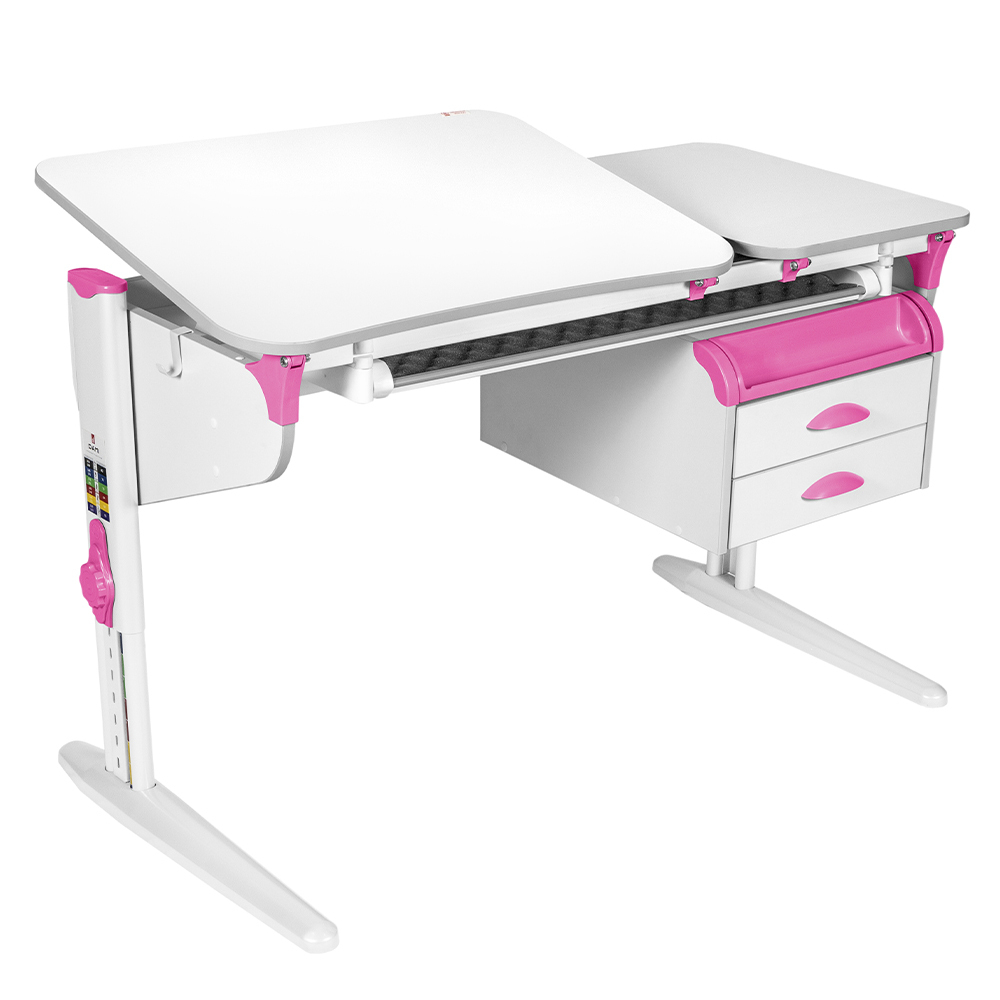 Растущая парта Дэми СУТ 45 с лотком и тумбой ТСН.05 (1200×565 мм)