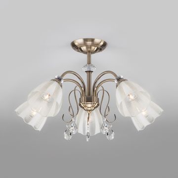 Люстра потолочная 30155/5 античная бронза Floranse Eurosvet