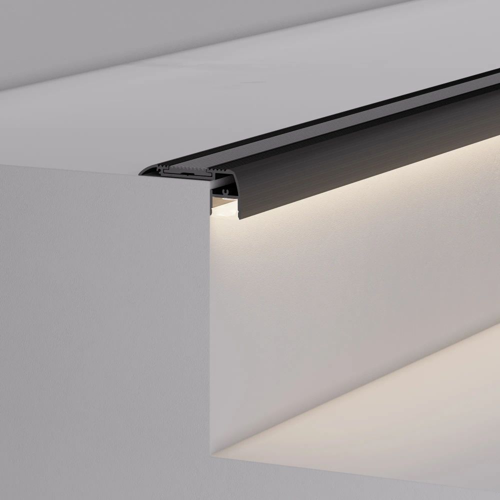 Профиль STAIR-W65-2000 ANOD BLACK (Arlight, Алюминий) 045663