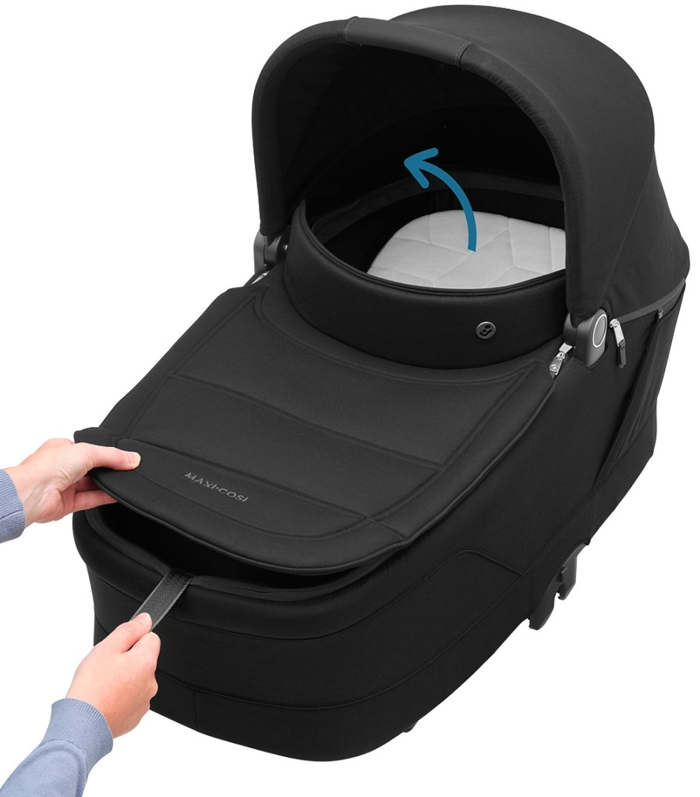 Коляска детская Maxi-Cosi Oxford Plus 3 в 1 с автокреслом CabrioFix Essential graphite 1978390110 PlusTwillic Black/Черный