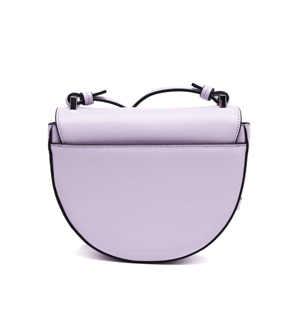кожаная сумка-мессенджер k/signature sm Karl Lagerfeld - фиолетовый(230W3087)