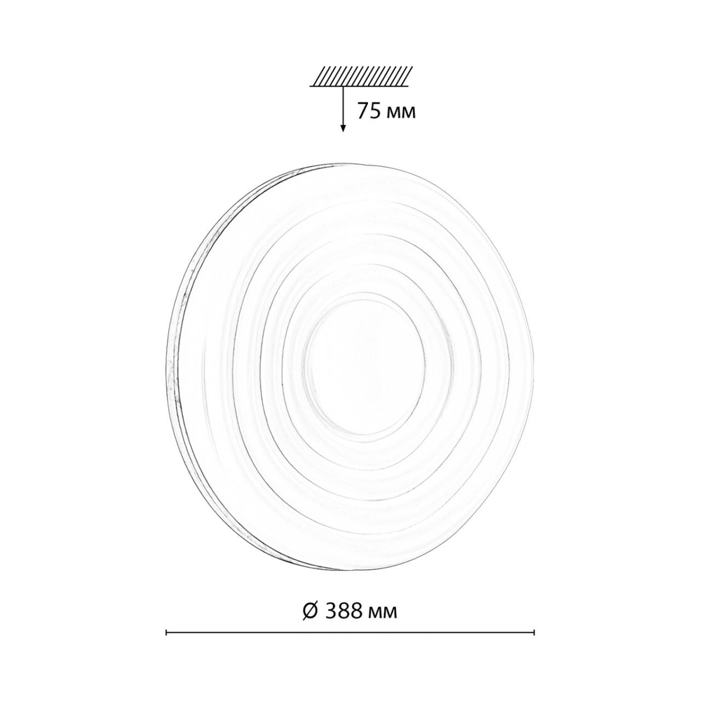 7674/DL PALE SN 000 белый/натуральное дерево LED 48Вт 3000-6000К D388 IP43 пульт ДУ FASS WOOD