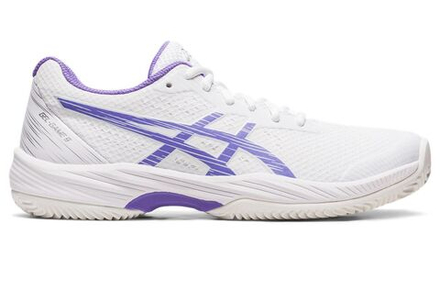 Женские Кроссовки теннисные Asics Gel-Game 9 Clay/OC - white/amethyst