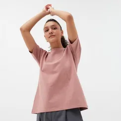 Футболка женская Basic line, цвет пыльно-розовый, р-р 46