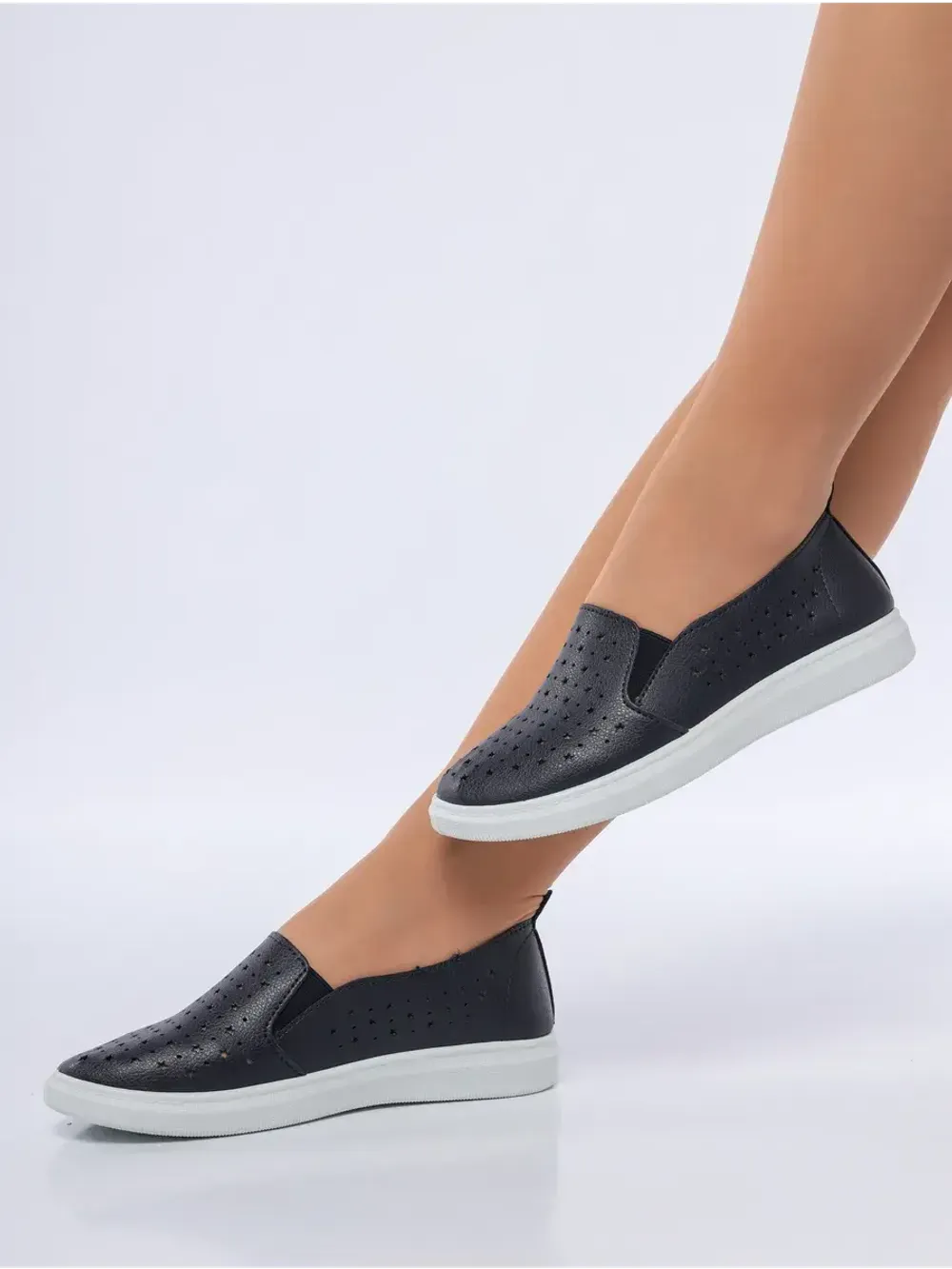 Мокасины летние с перфорацией