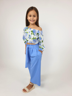 02-95-5 Комплект для девочки (футболка и брюки)