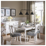 Подушка на стул IKEA DVARGDUNORT, Серо-белый, 42 / 35х42х4 см