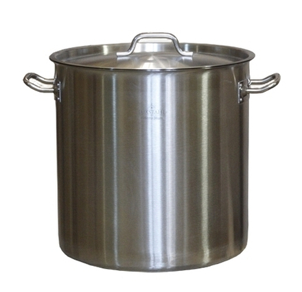 Котел 37 л нерж. тройное дно 36*36 см, толщина 1,0 мм, с крышкой, проф, индукция